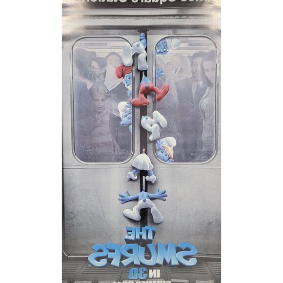 THE SMURFS Movie Poster Double Sided Original 27x40 - Picture 6 of 9